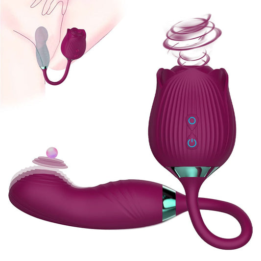 10-Speed Rose Vibrator for Clitoral & G-Spot Stimulation