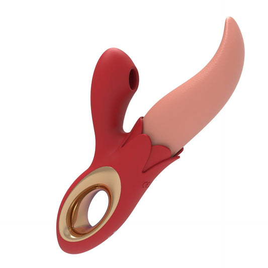 The Rosegasm: Suction & Tongue Licking Clitoral Vibrator