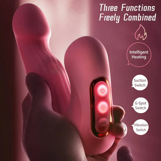 10-Speed Clit Stimulator with Suction & Thumping Vibration
