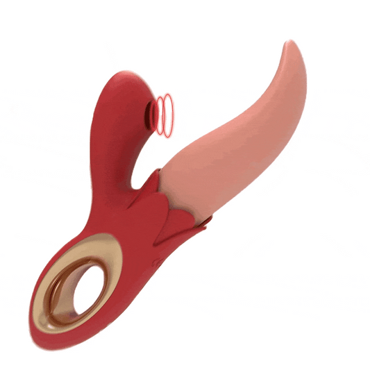 The Rosegasm: Suction & Tongue Licking Clitoral Vibrator